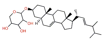 (22E)-24-Methyl-5a-cholesta-7,22-dien-3b-ol 3-O-b-D-xylopyranoside